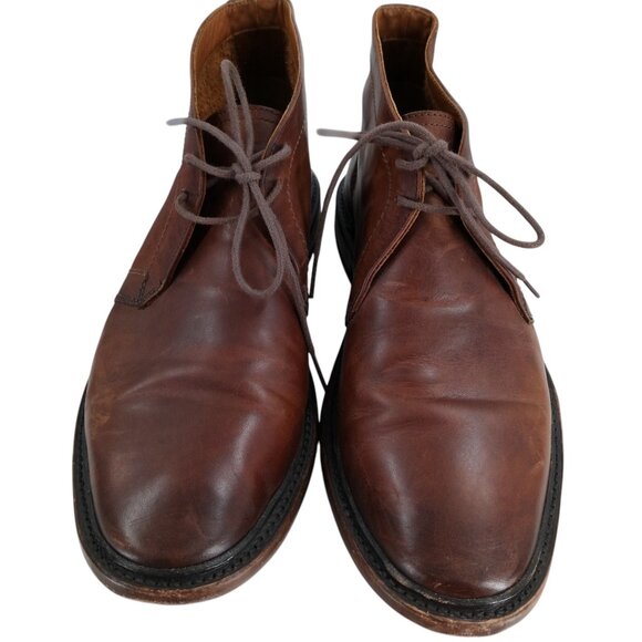 Frye Mens Paul Chukka Leather Brown Boots Shoes Size 8.5 Classic Work Distressed - Picture 3 of 13